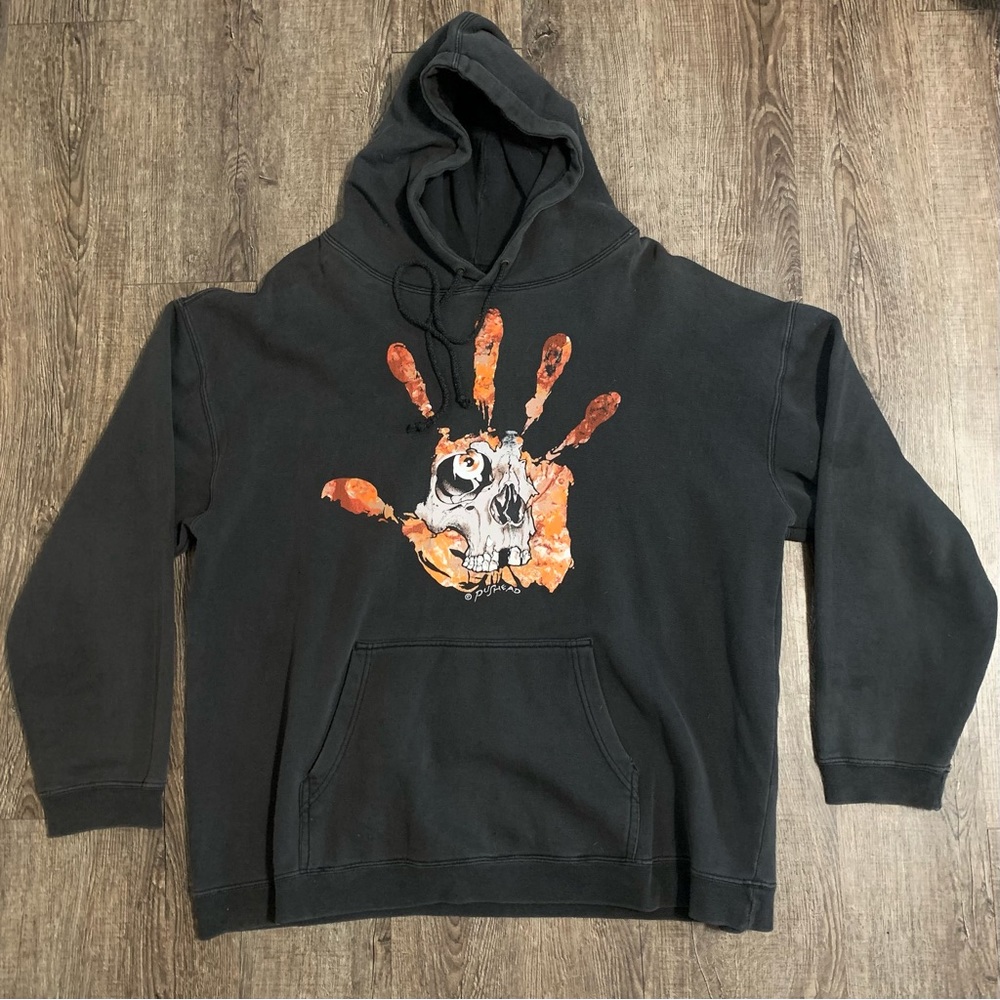 Vintage 90s Metallica PUSHEAD Washed Hoodie Size XL